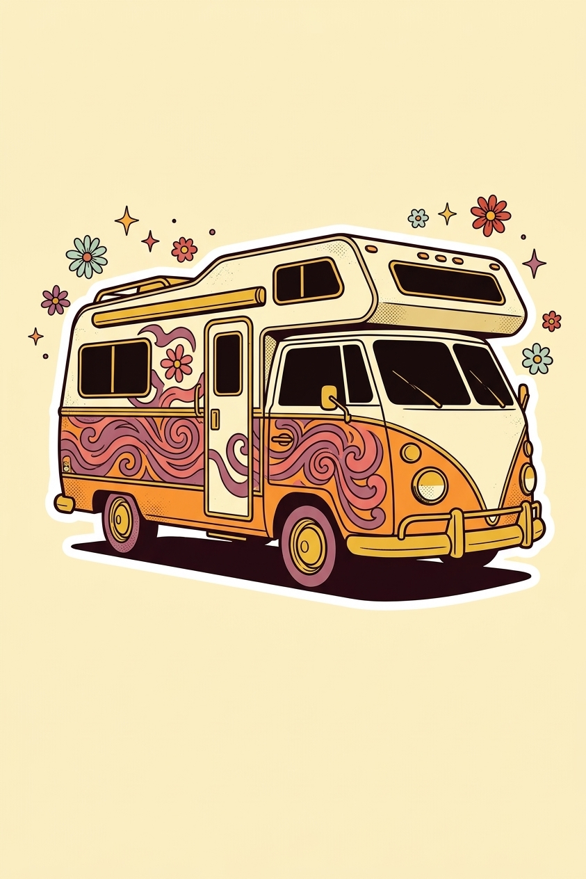 The Streetland psychedelic van